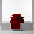 Burgundy Cotton Flat Bedsheet – Modern, Soft & Effortlessly Stylish