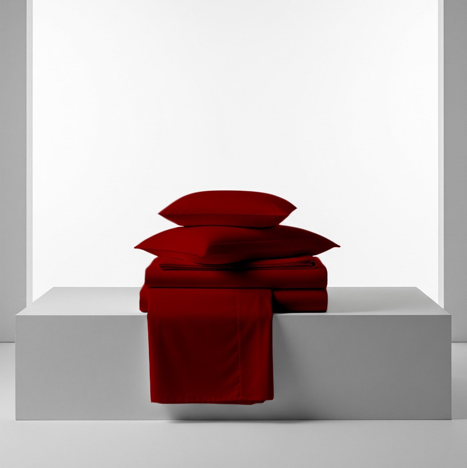 Burgundy Cotton Flat Bedsheet – Modern, Soft & Effortlessly Stylish