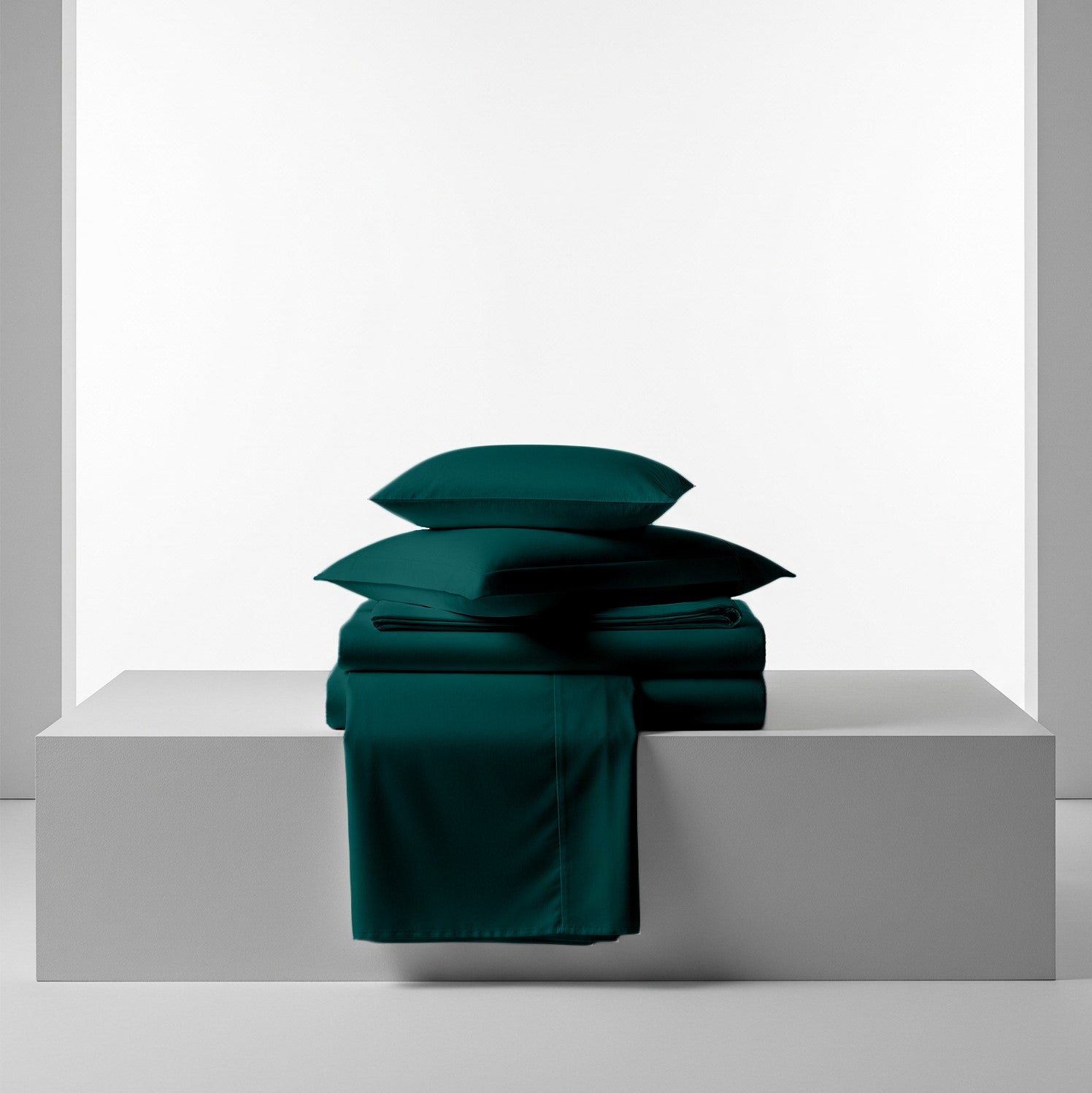 Teal Cotton Flat Bedsheet – Modern, Soft & Effortlessly Stylish