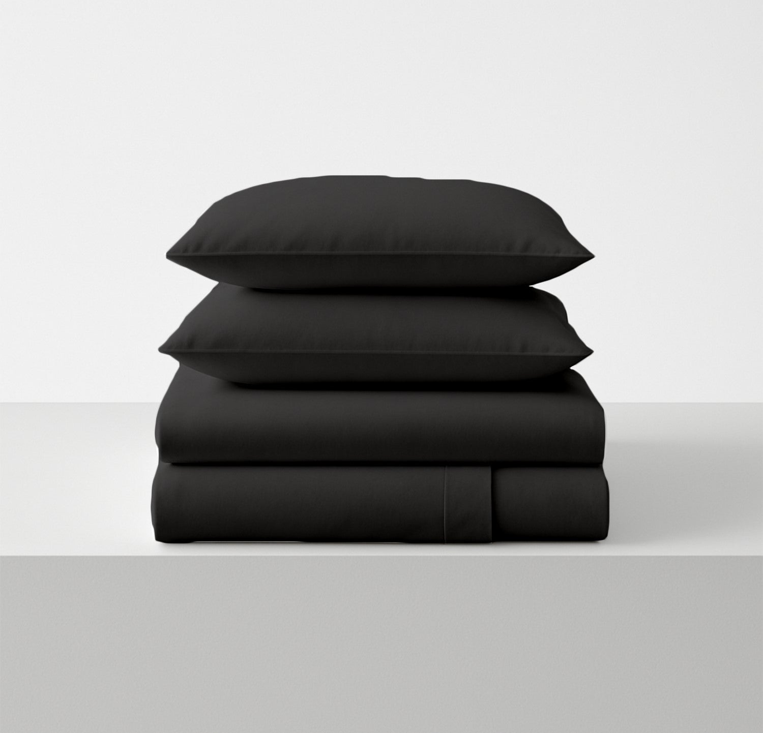 Dark Grey Microfiber Flat Bedsheet With Two Pillow Cover – Fade-Resistant & All-Season Comfort