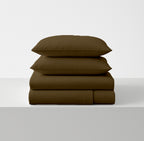Beige Microfiber Flat Sheet  With Two Pillow Cover – Fade-Resistant & All-Season Comfort
