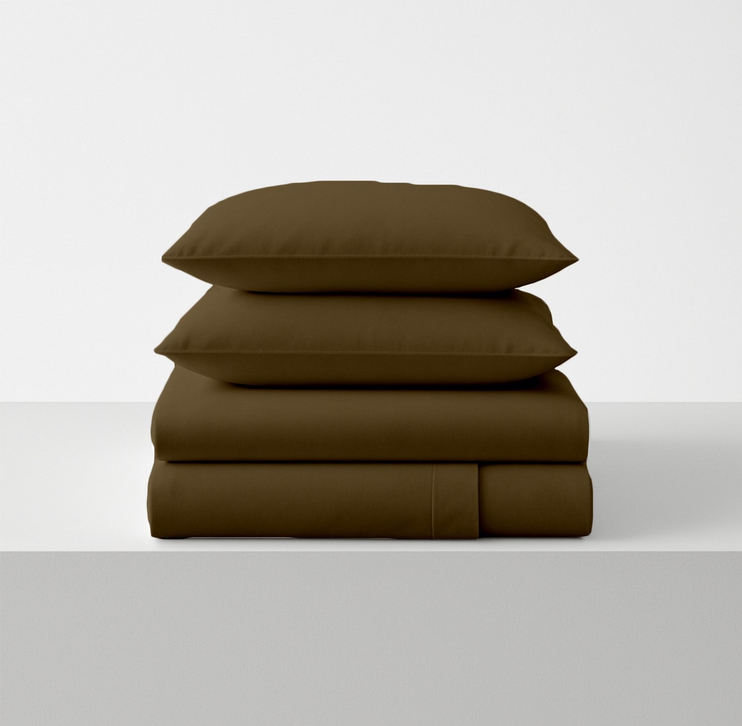 Beige Microfiber Flat Sheet  With Two Pillow Cover – Fade-Resistant & All-Season Comfort