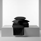Black Cotton Flat Bedsheet – Modern, Soft & Effortlessly Stylish
