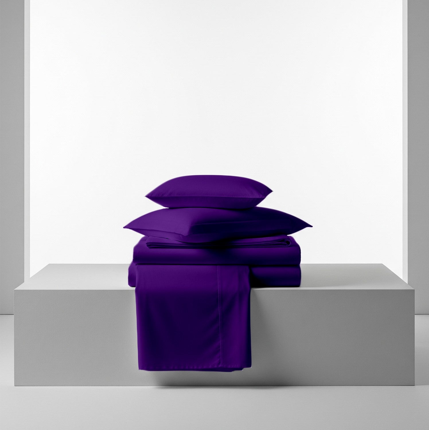 Purple Cotton Flat Bedsheet – Modern, Soft & Effortlessly Stylish