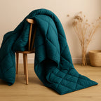 100 GSM AC Summer Comforter |Teal | Microfiber & Lightweight|