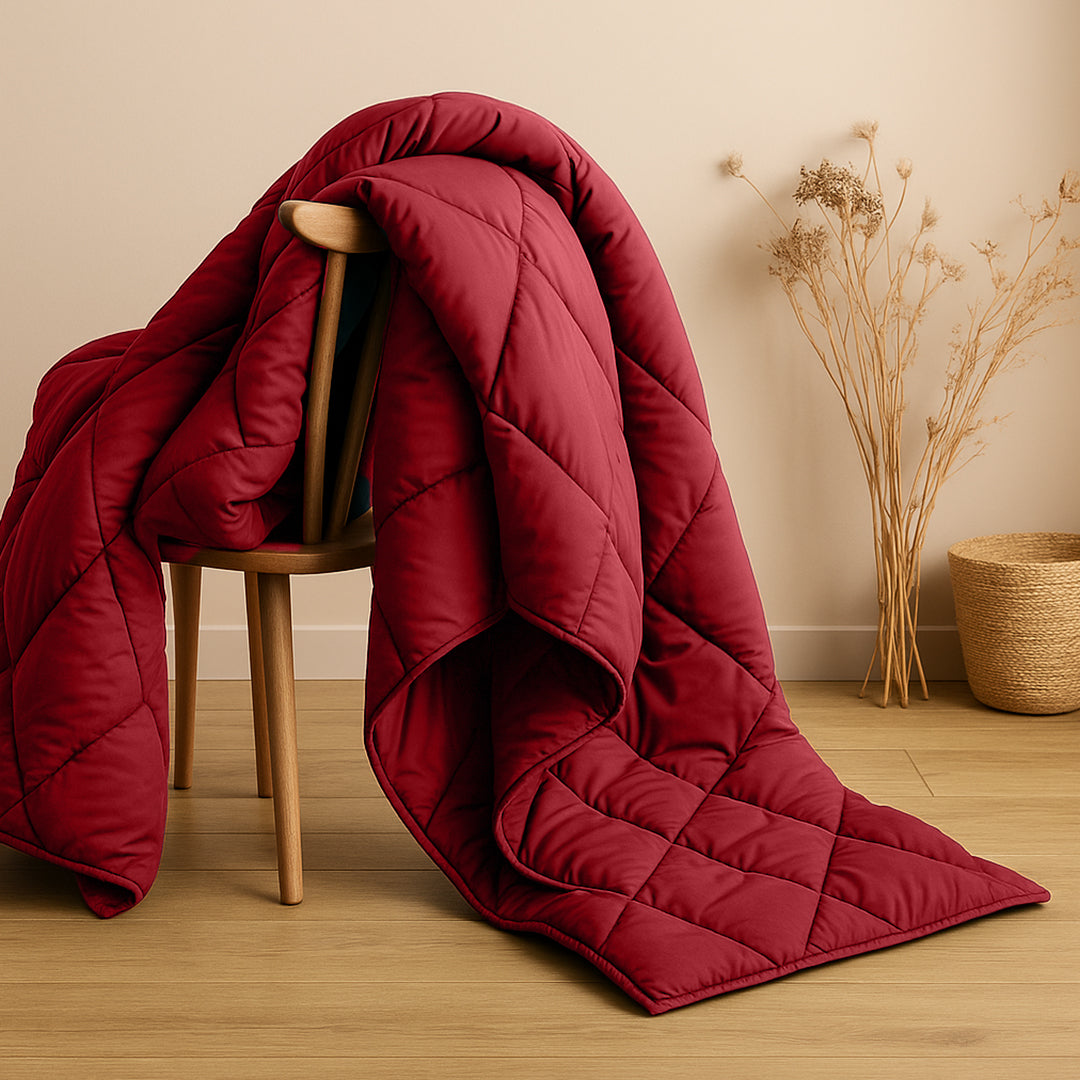 Razzai World ultra-soft comforter offering plush comfort and premium sleep(burgundy)