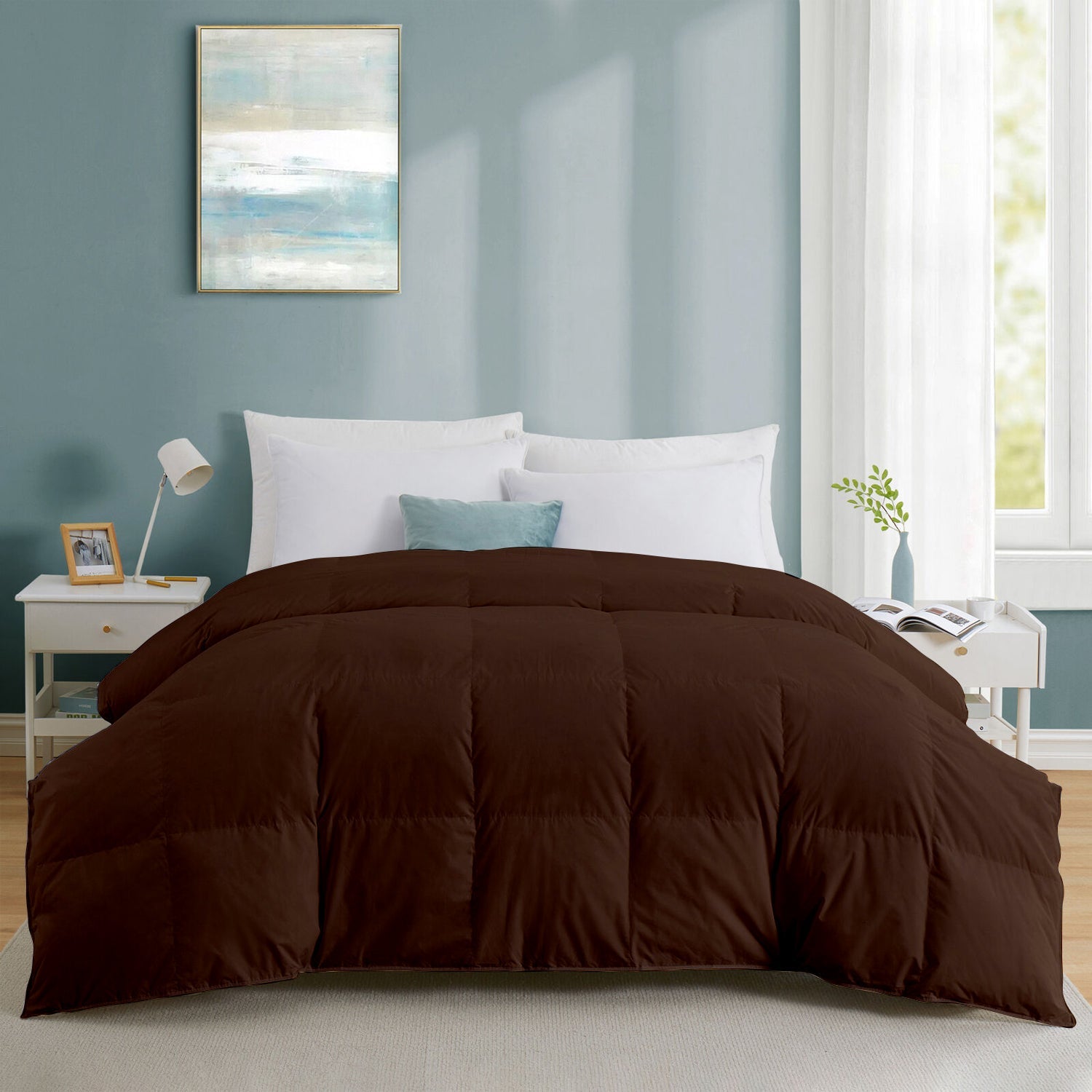 Premium 300 GSM Comforter – Best for Mild Winter Season(chocolate brown)