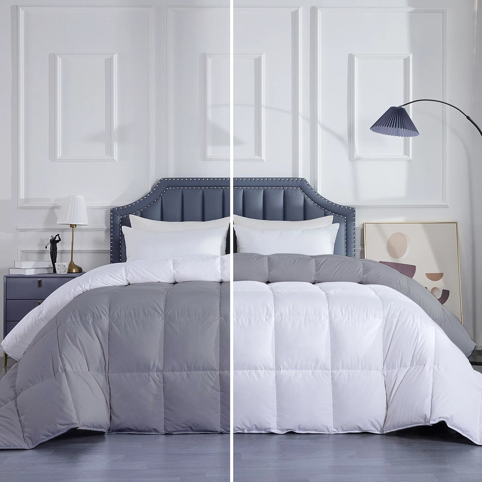  300 GSM Comforter – Everyday Use Lightweight Quilt (silver white)