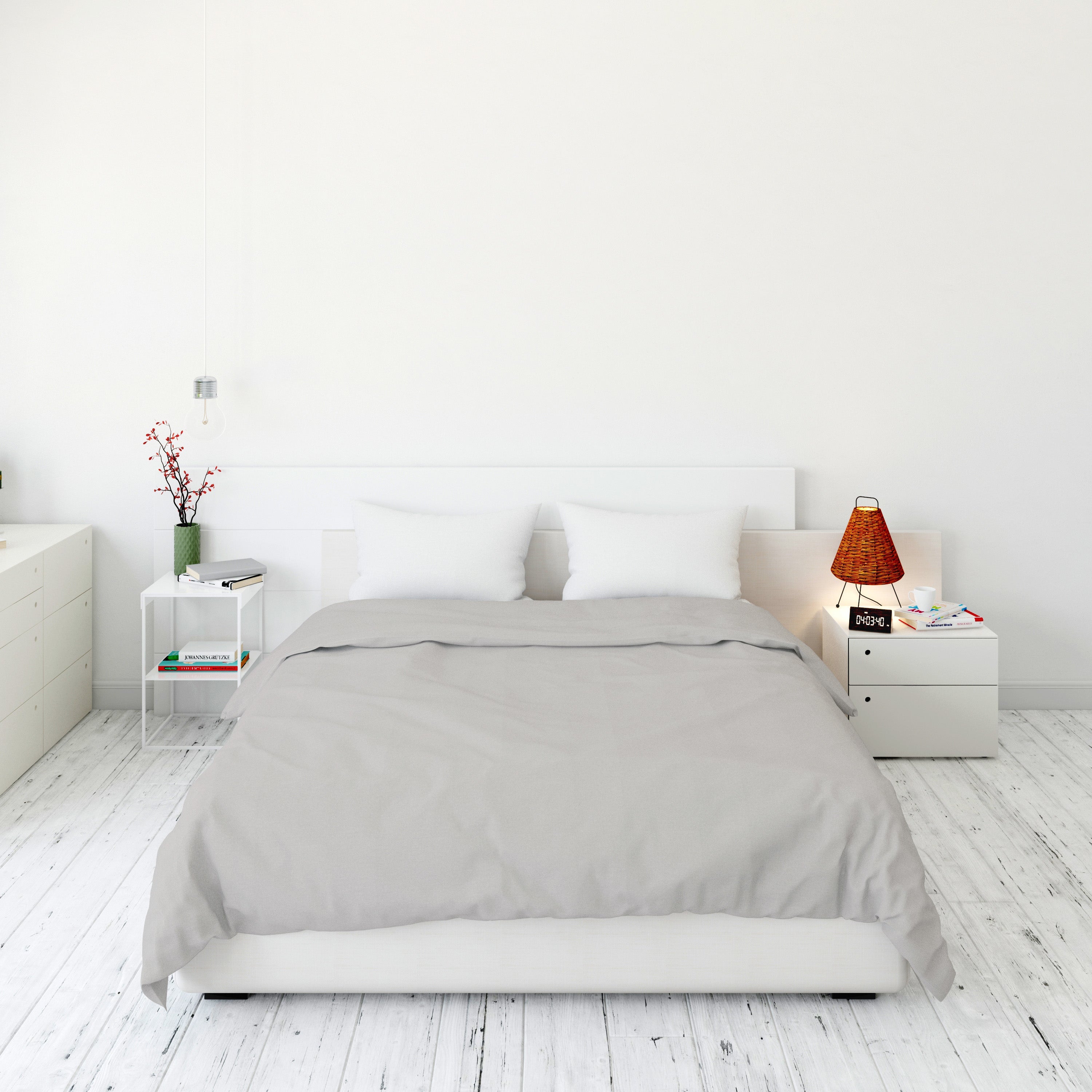  Durable duvet cover combining breathability, softness, and long-lasting luxury (silver)