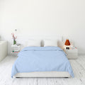 Hypoallergenic duvet cover delivering comfort, elegance, and premium bedding quality (sky blue)