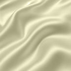 Beige Satin Fitted Bedsheet With Pillow Cover