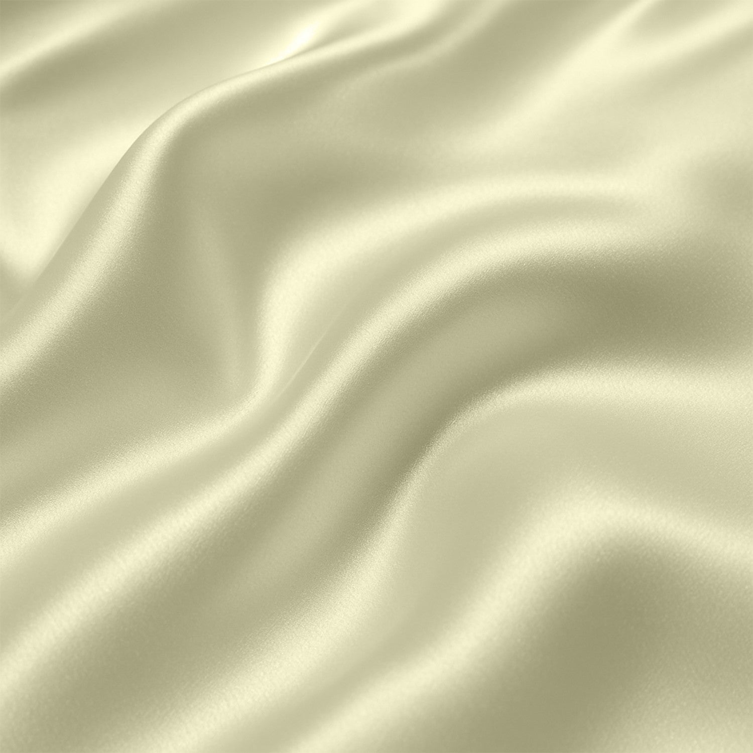 Beige Satin Fitted Bedsheet With Pillow Cover