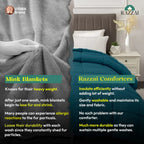 Minimal design solid colour comforter for winter use