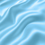 Dreamy Blue Satin Fitted Bedsheet With Pillow Cover