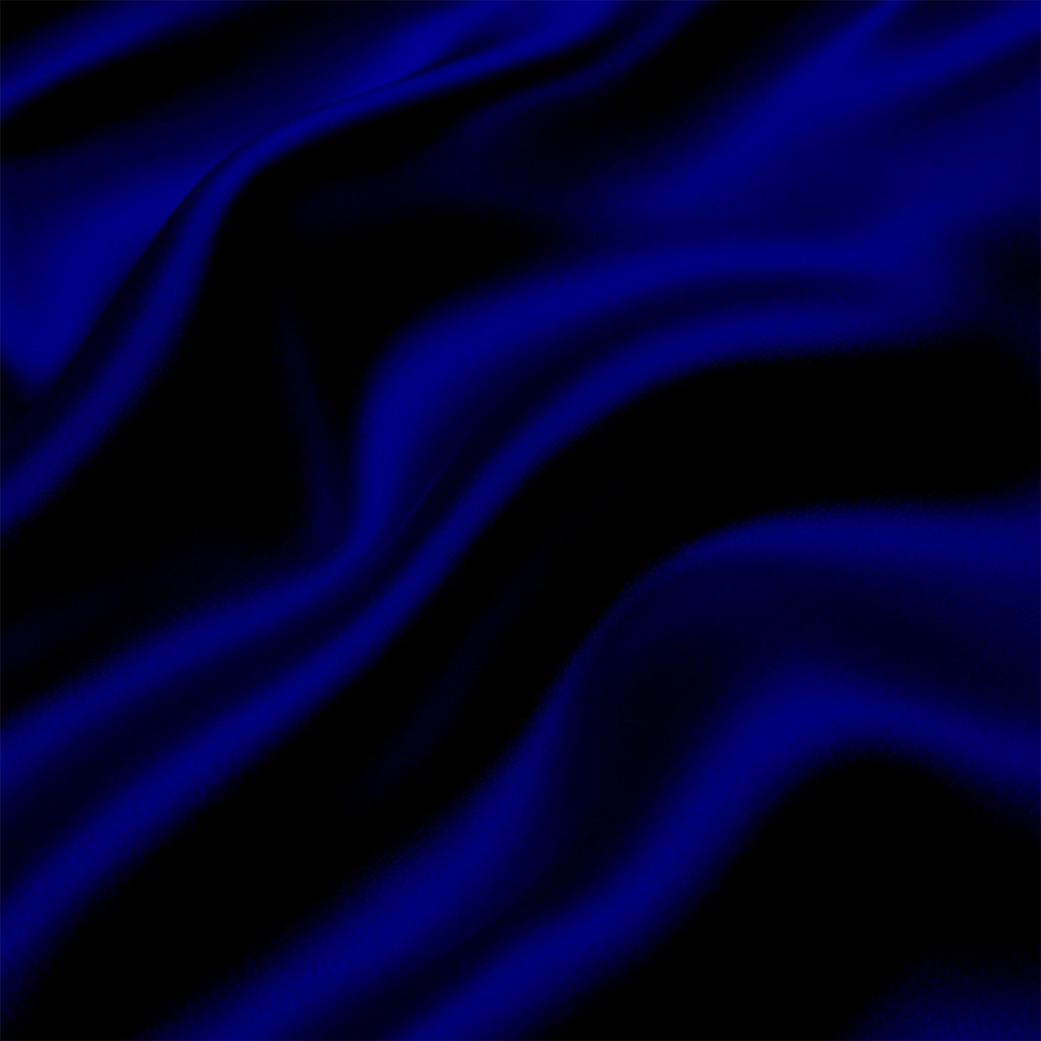 Navy Blue Satin Fitted Bedsheet With Pillow Cover