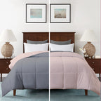 ac comforter quilt silver peach