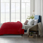 300 GSM All Weather Comforter |Burgundy | Microfiber & lightweight|