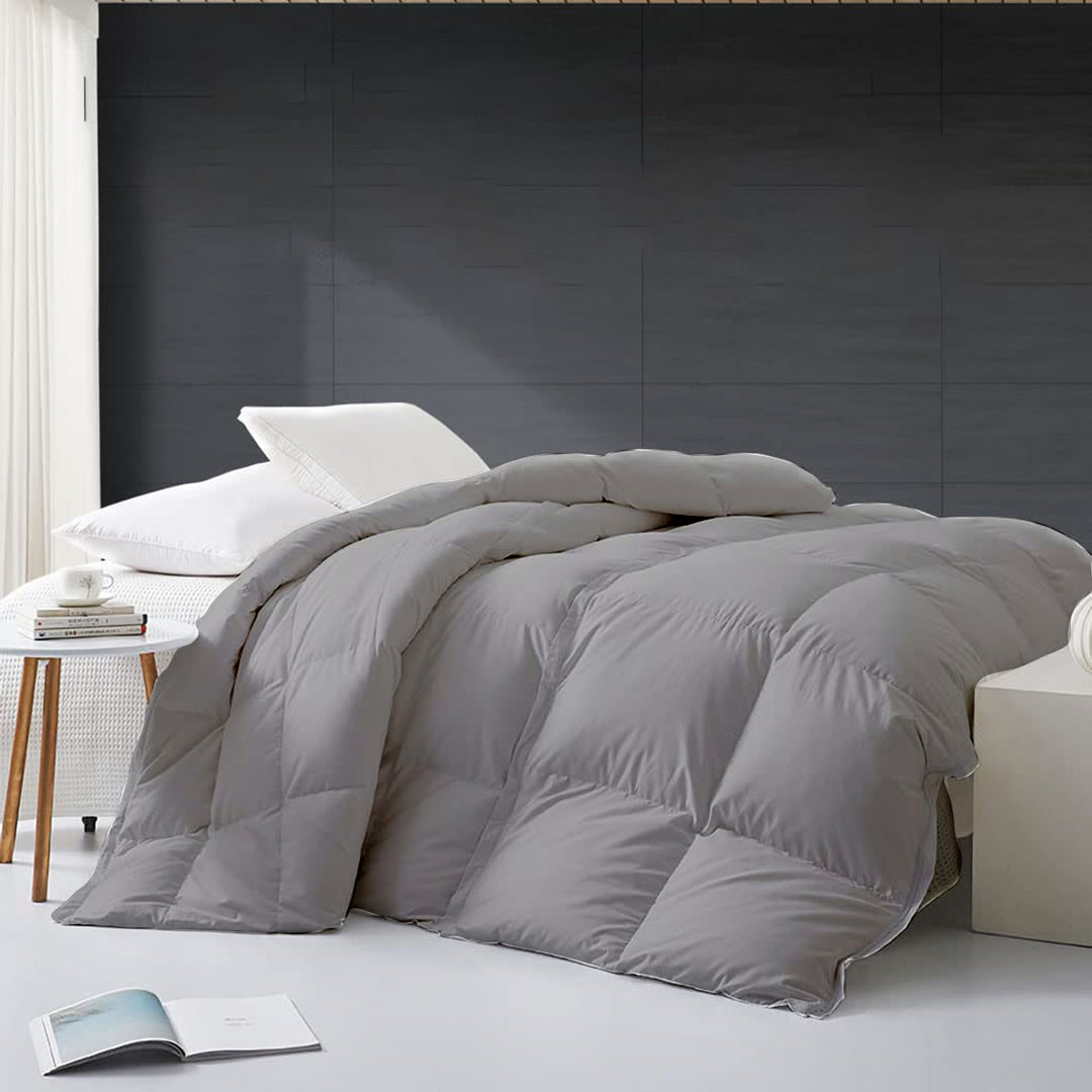 300 GSM All Weather Comforter | Silver | Microfiber | lightweight |