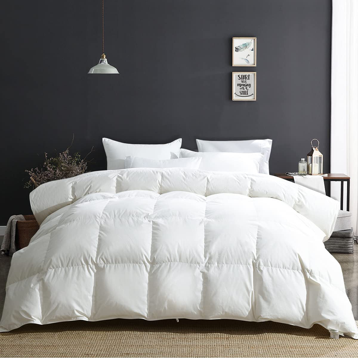 300 GSM All Weather Comforter |White |Microfiber & lightweight|