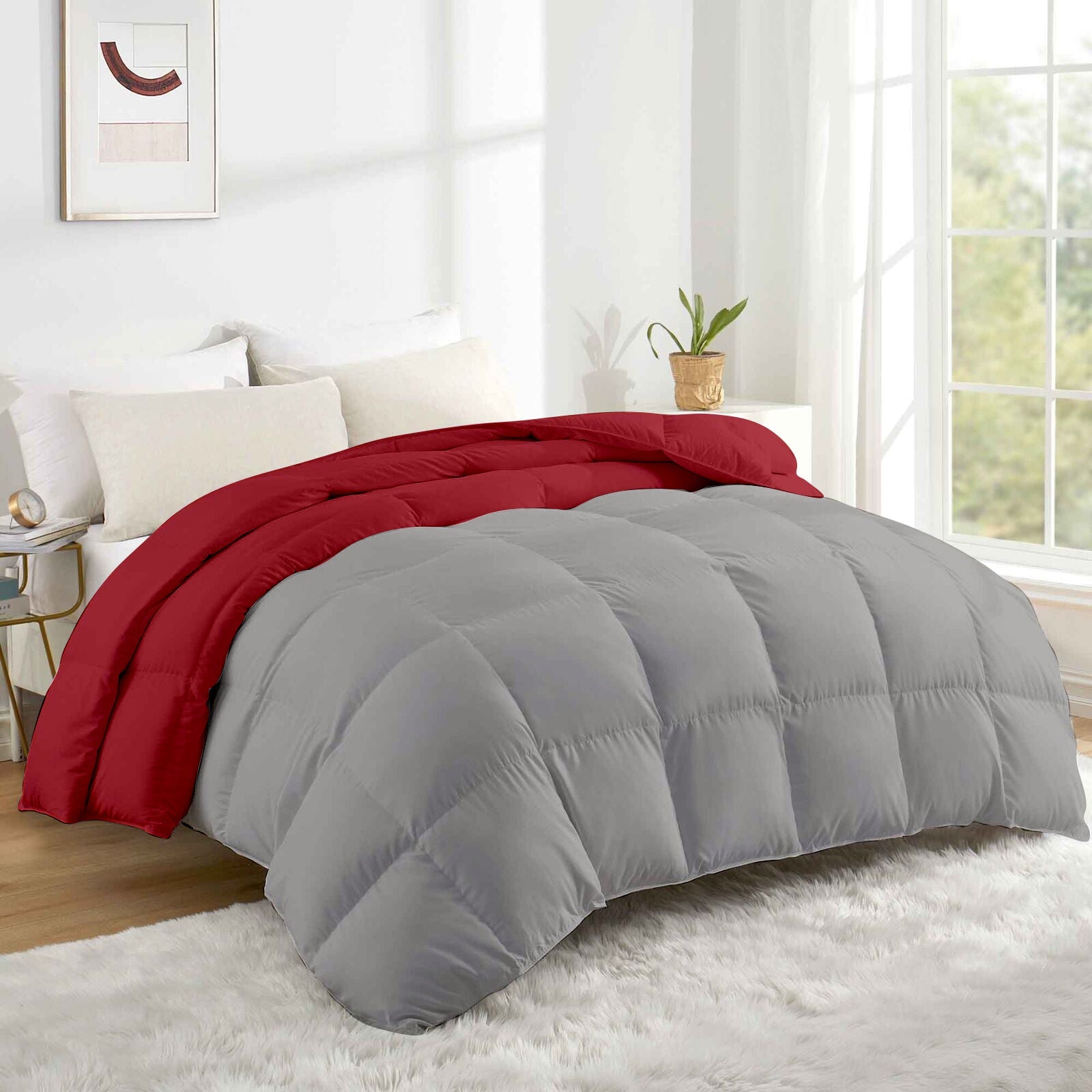 Winter night comfort using thick warm comforter