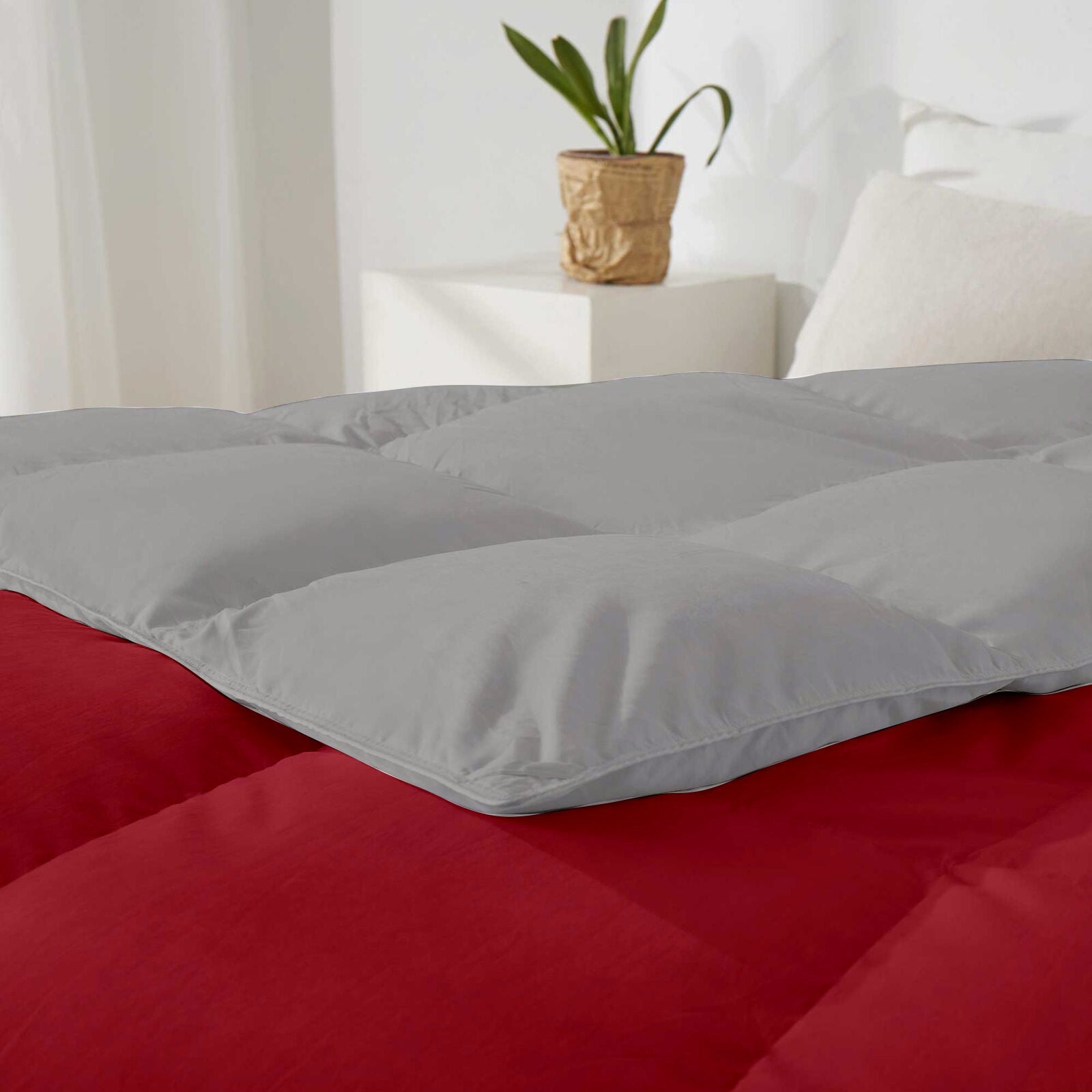 reversible heavy comforter with smooth finish